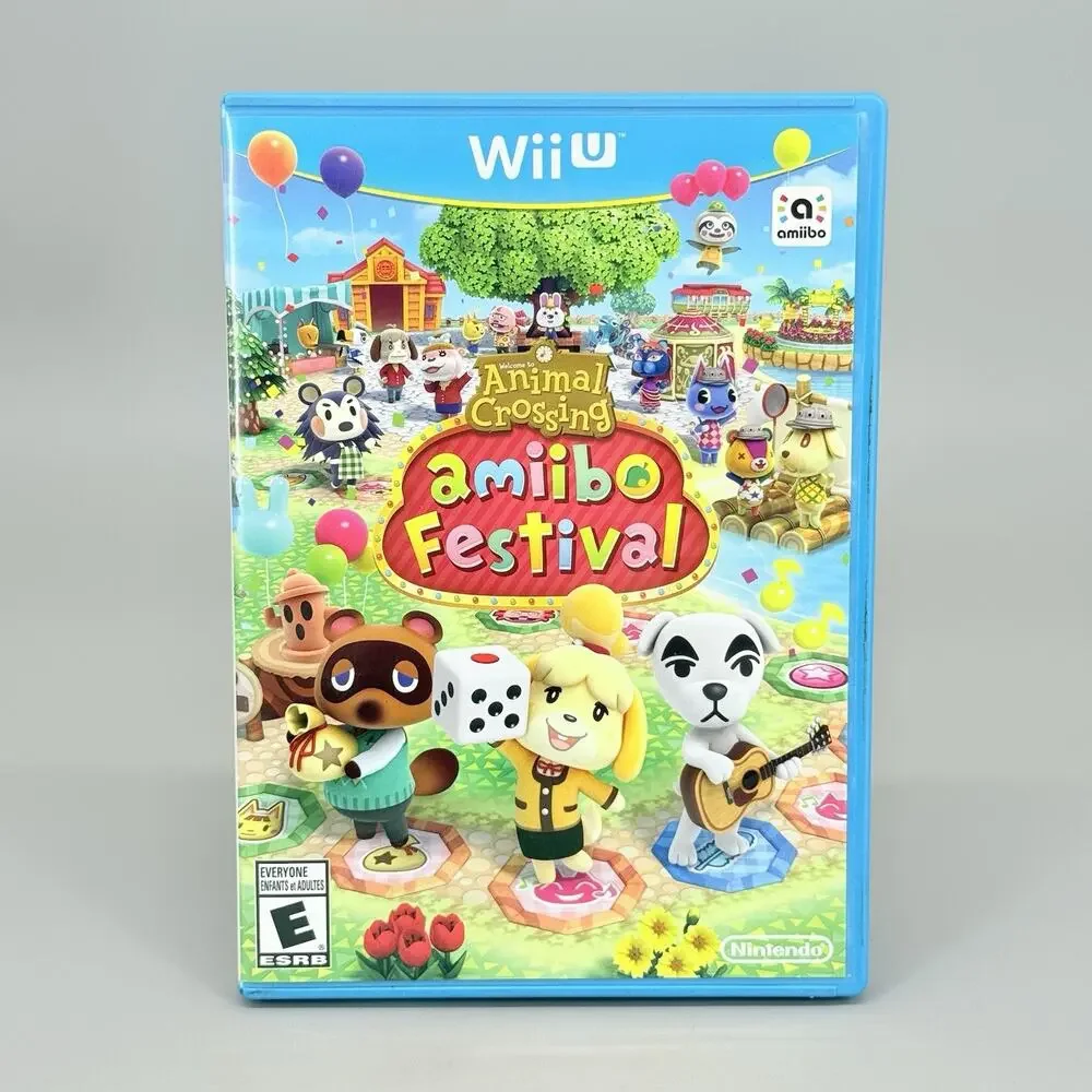 Animal Crossing: Amiibo Festival (Nintendo Wii U, 2015) Used No Manual